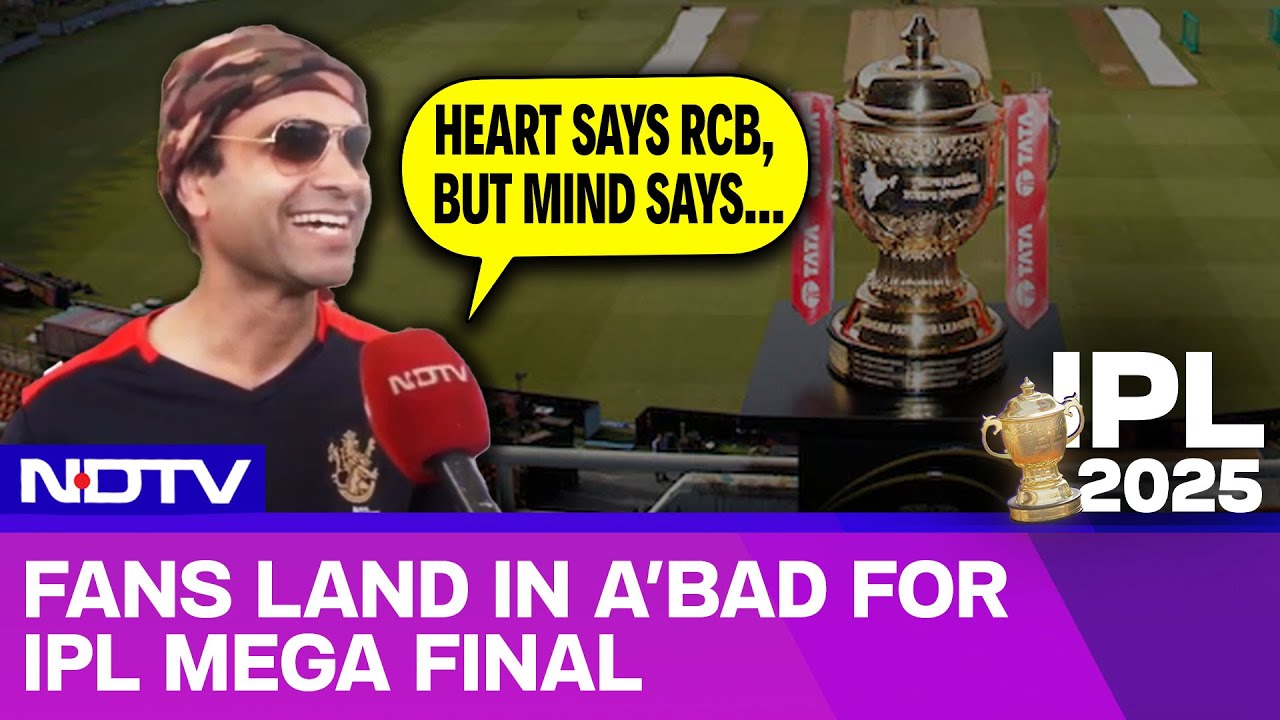 Video : IPL 2025 Final: Fans Land In Ahmedabad To Support Teams Of The IPL Mega Final