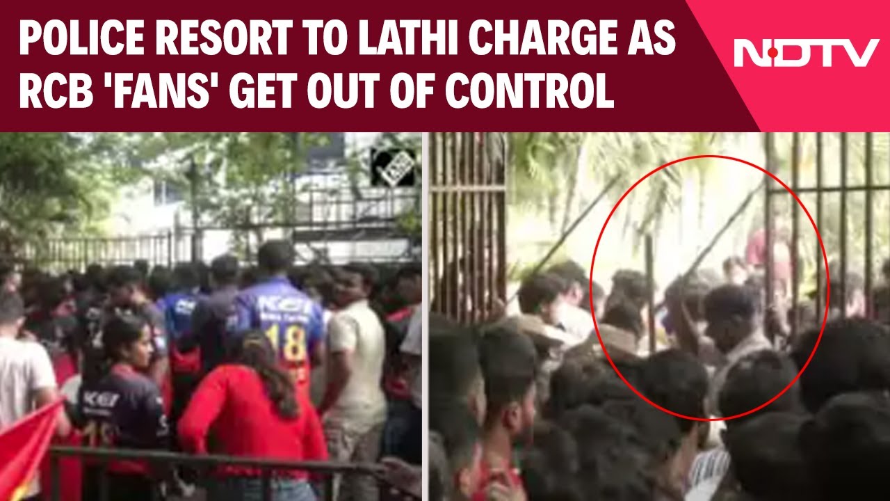 Stampede In Bengaluru | Police Resort To Lathi Charge as RCB Victory 'Fans' Get Out Of Control
