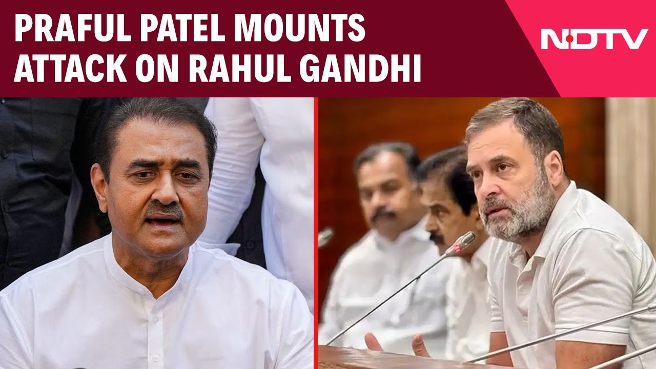 "What Goes On In His Mind?": Praful Patel Slams Rahul Gandhi, Calls His Statements Baseless