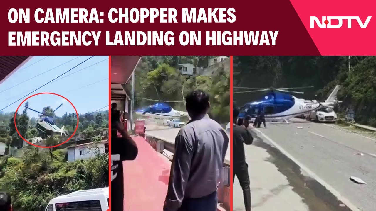Video: Uttarakhand Helicopter Accident | Chopper To Kedarnath Makes Emergency Landing On Highway