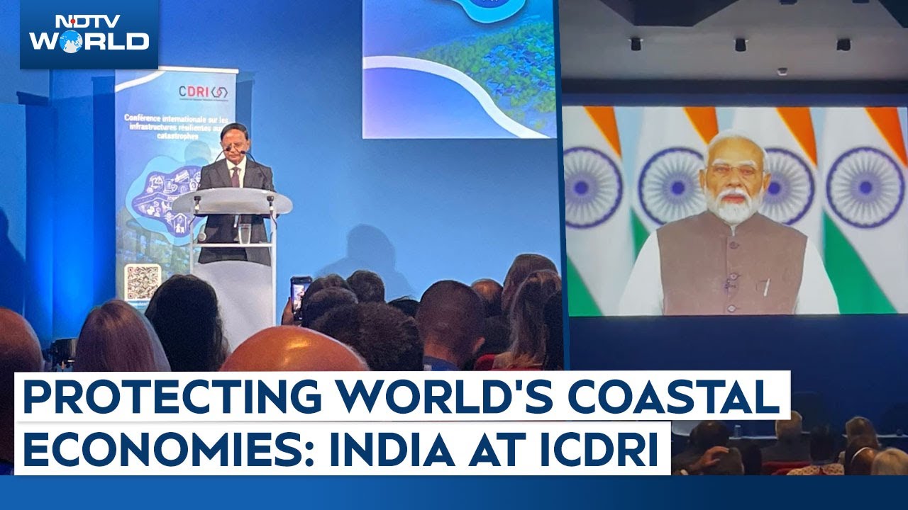 Video: PM Modi | Protecting The World's Coastal Economies: PM Modi Inaugurates 7th ICDRI Held In France