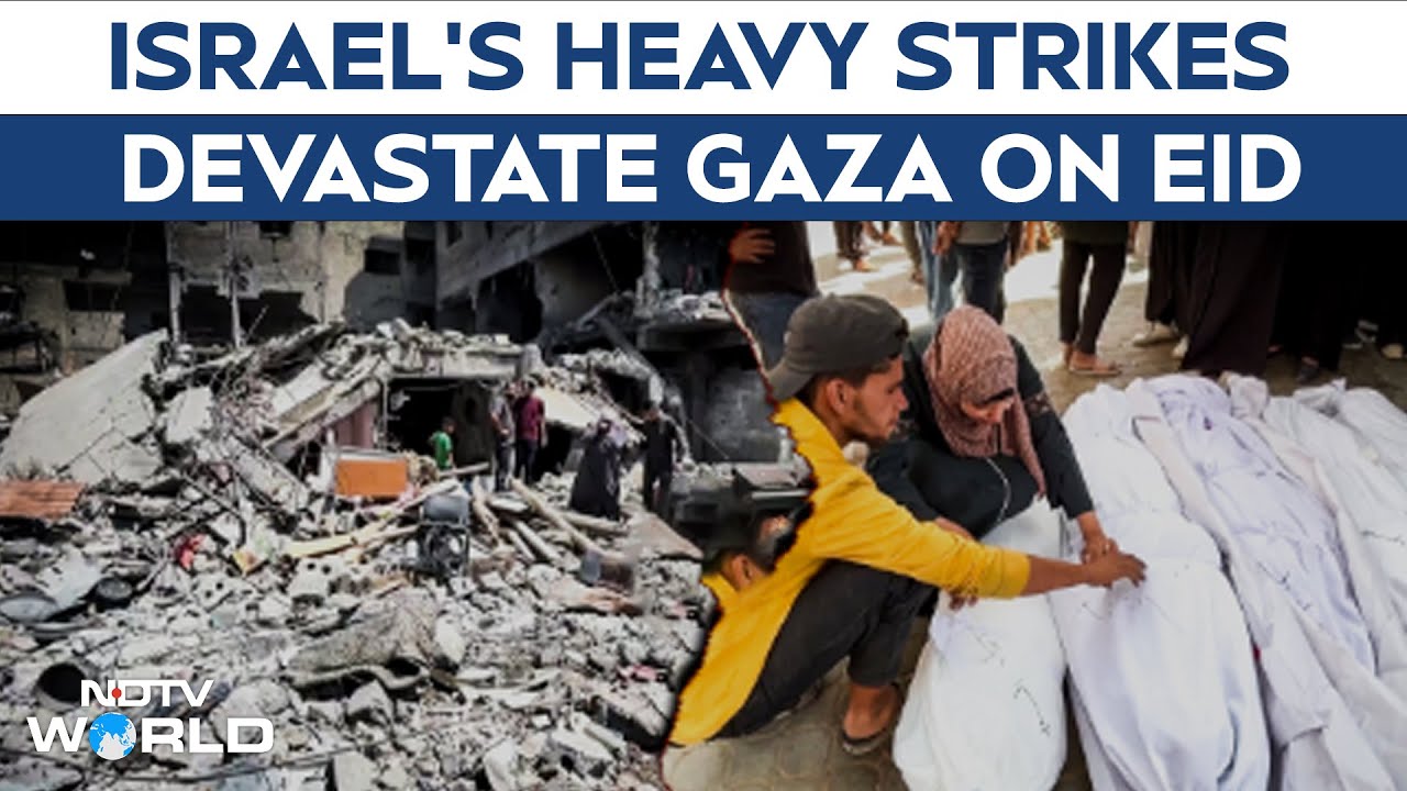 Video: Israel's Heavy Strikes Devastate Gaza; Explosions Reduce Buildings To Ashes On Eid Al-Adha