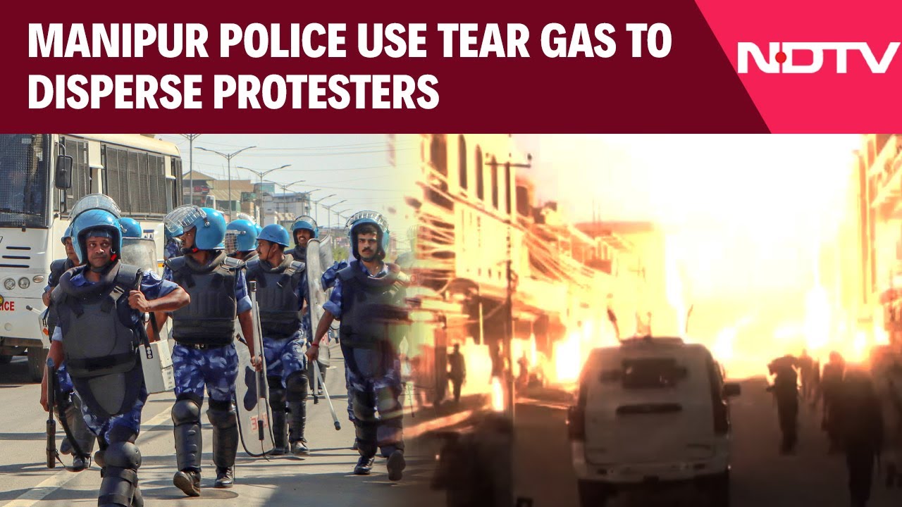 Manipur Police Use Tear Gas To Disperse Protesters After Arrest Of Meitei Leader