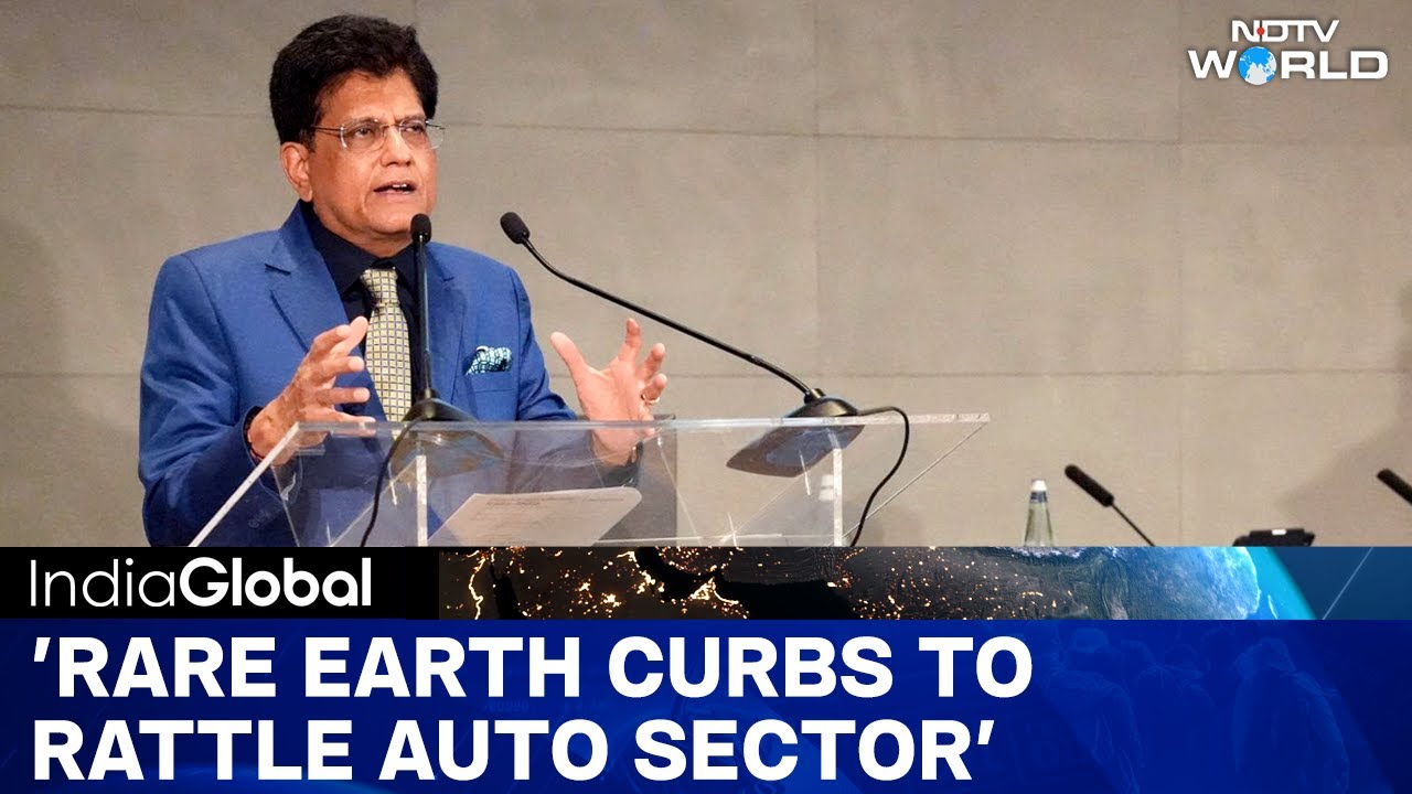Video : Piyush Goyal Calls China's Rare Earth Curbs A 'Wake-Up Call' For India's Supply Chain Shift