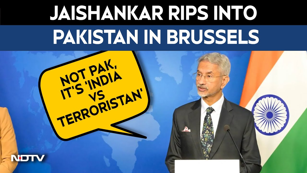 Jaishankar In Brussels | It's India Vs Terroristan, Jaishankar's Stern Response To Global Press