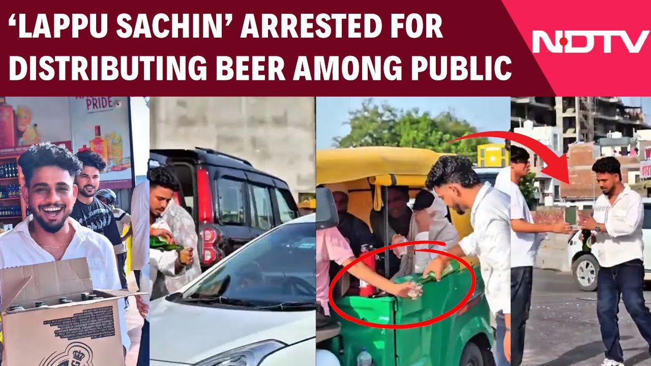 Viral Video | Rajasthan Influencer Lappu Sachin Distribute Beer Among Public On Ekadashi, 7 Arrested Viral Video | Rajasthan Influencer Lappu Sachin Distribute Beer Among Public On Ekadashi, 7 Arrested