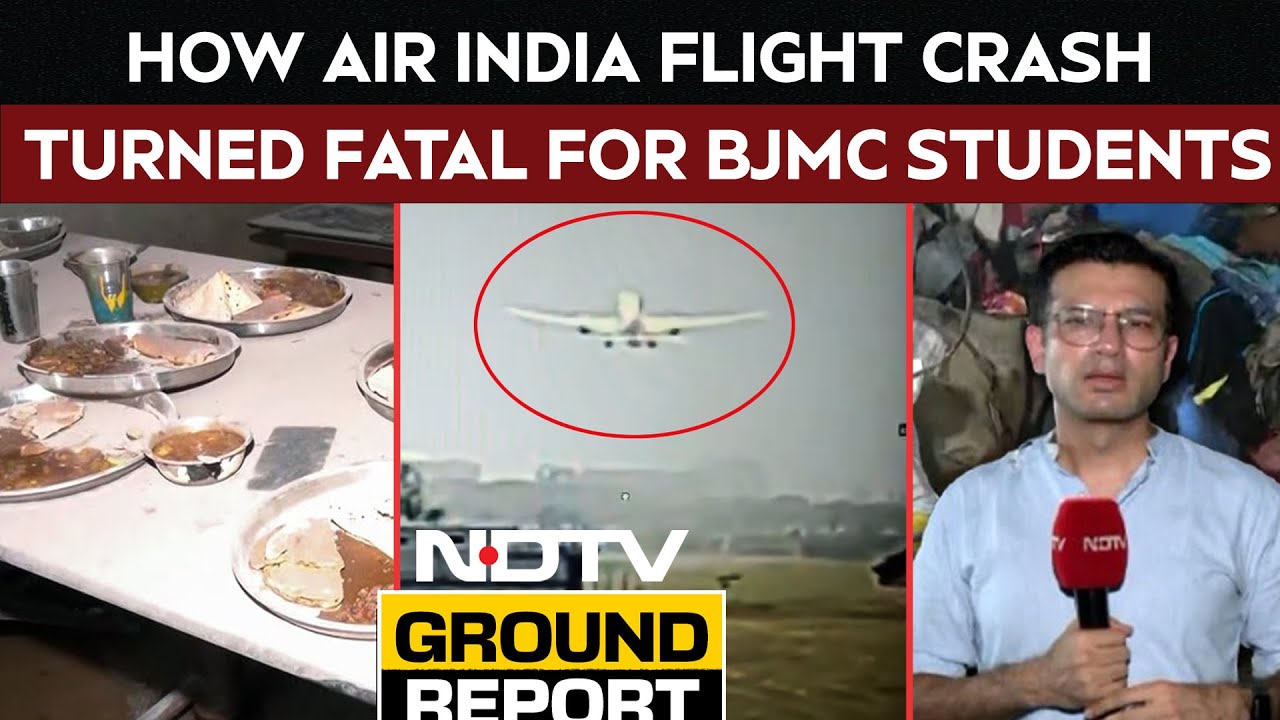 Ahmedabad Plane Crash | Horrific Scenes From BJ Medical College Ahmedabad As Plane Crashed