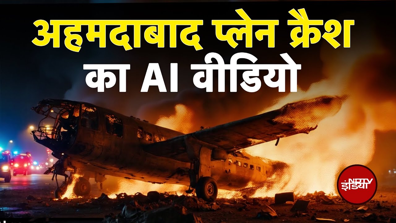 Air India Plane Crash AI Video: अहमदाबाद प्लेन क्रैश का AI वीडियो | Ahmedabad Plan | Top News