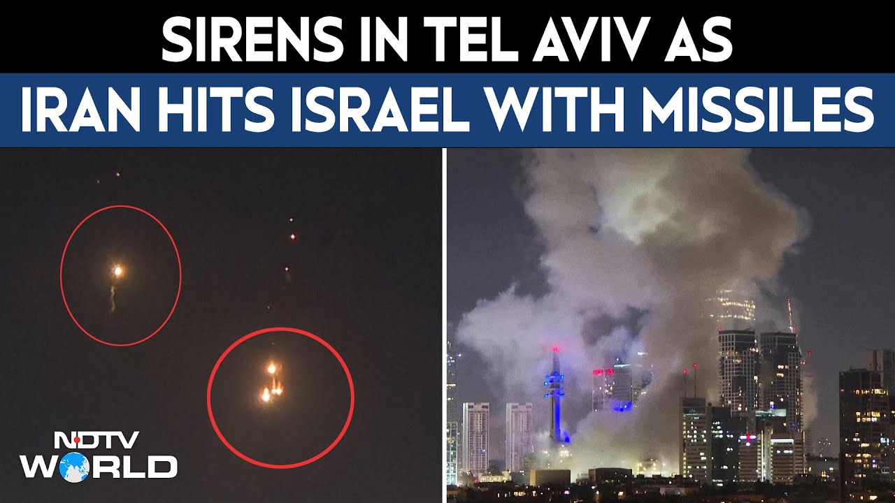 Sirens Heard In Tel Aviv As Iran Hits Israel With Missiles