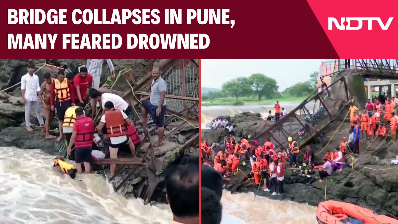 Pune Bridge Collapse | Bridge Collapses In Pune, Many Feared Drowned, PM Modi Speaks To CM Fadnavis