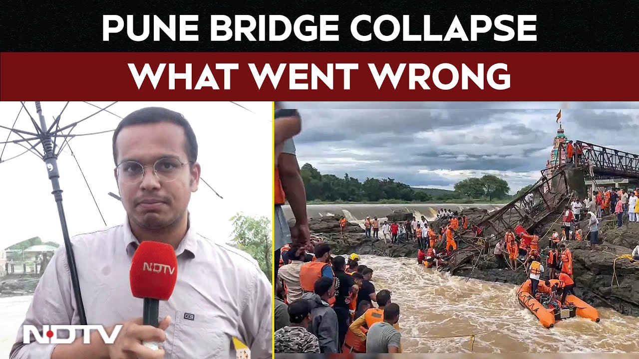 Video : Pune Indrayani Bridge | No Structural Audit, Huge Crowd: What Led To Pune Bridge Collapse