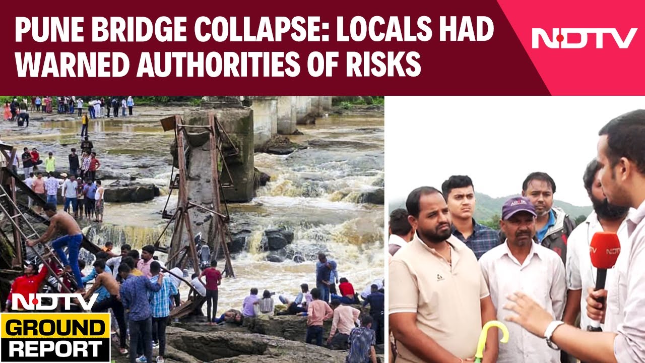 Pune Bridge Collapse | 'Saved Many Before NDRF',: Locals Of Kundamala Village Speaks To NDTV