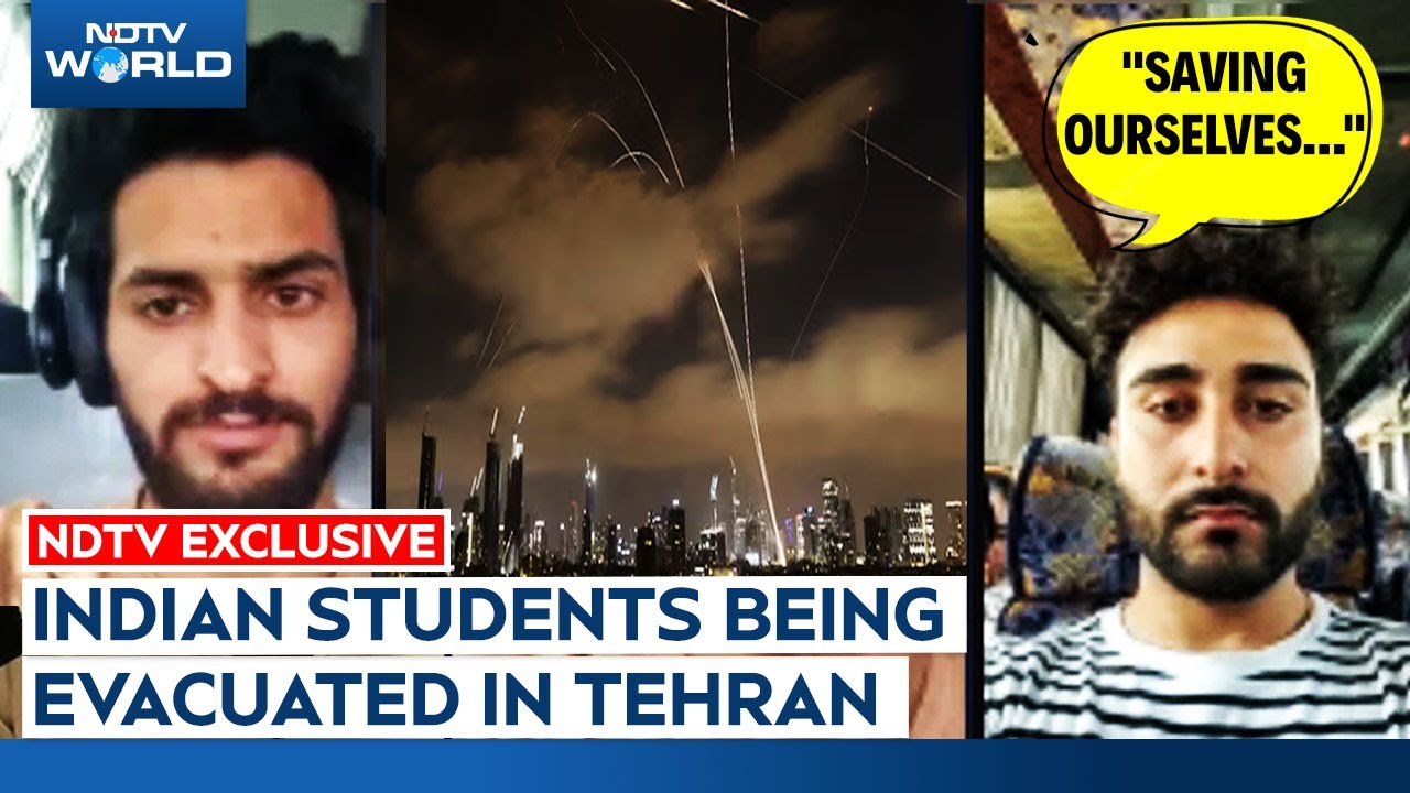 Video: 'Saving Ourselves Our...': Indian Students Being Evacuated In Tehran