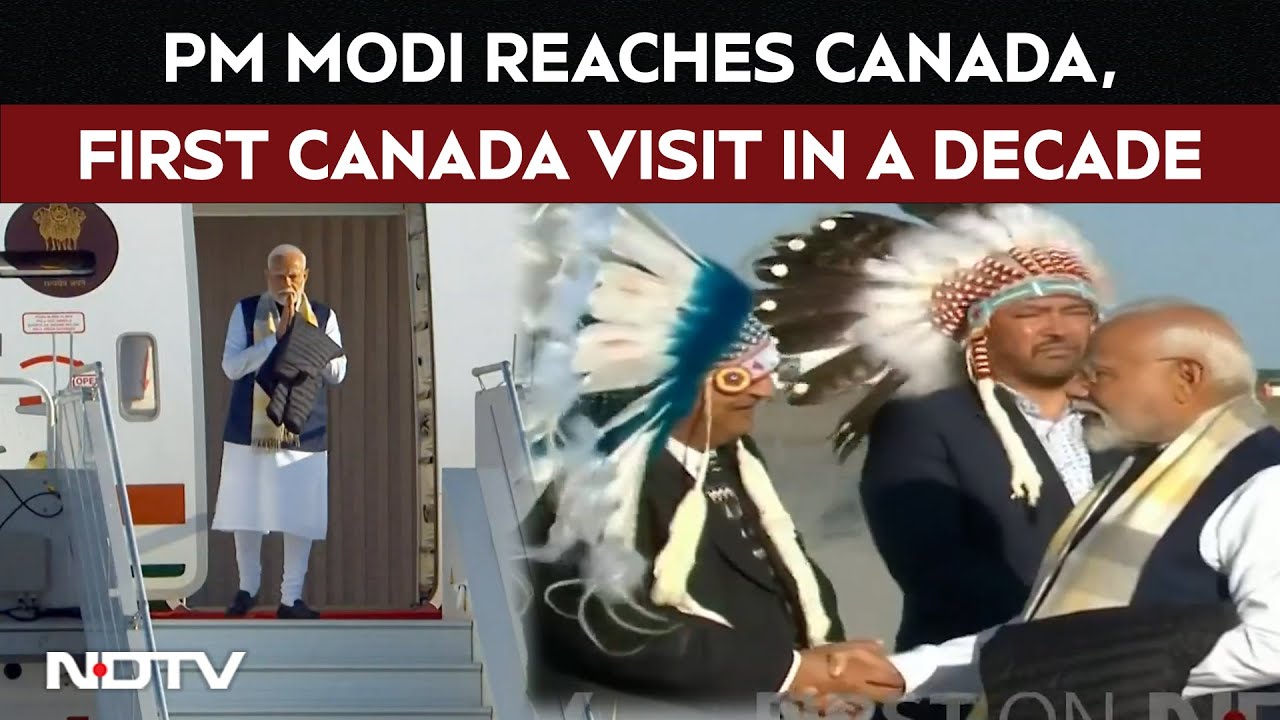 PM Modi Canada Visit | PM Modi Lands In Canada For G7 Summit | First Canada Visit In A Decade