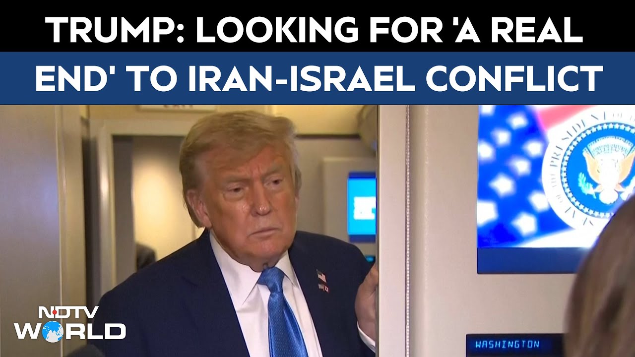 Trump On Iran | Trump Says He’s Looking For ‘A Real End’ To Iran-Israel Conflict