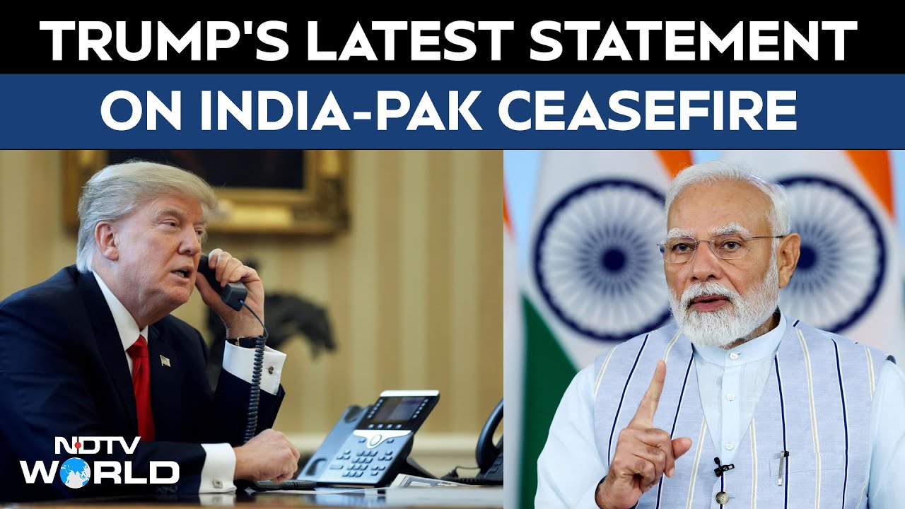Video: Trump Modi Phone Call | Trump's Latest Statement On India-Pak Ceasefire, After PM Modi's Call