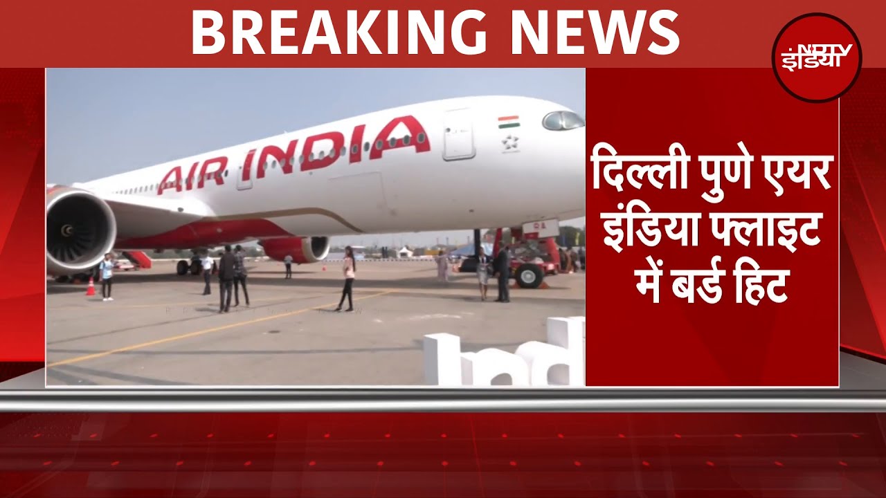 Delhi से Pune के लिए रवाना हुए Air India के विमान से पक्षी टकराया, वापसी की उड़ान रद्द | Breaking