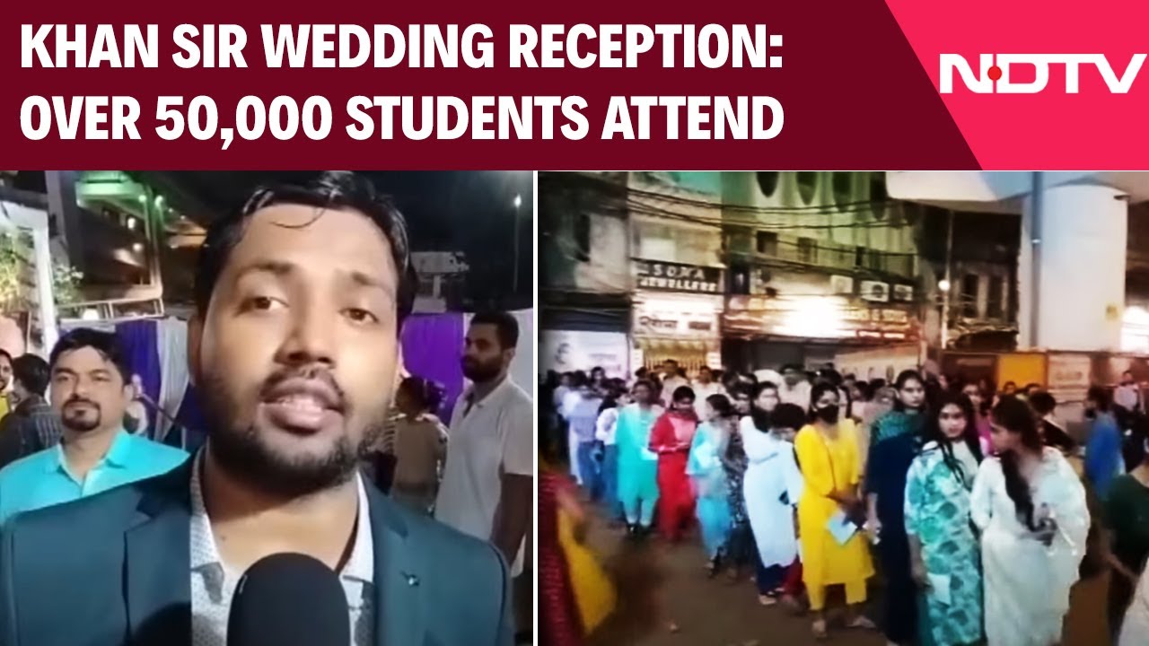 Video: Khan Sir Wedding Reception: Over 50,000 Students Attend