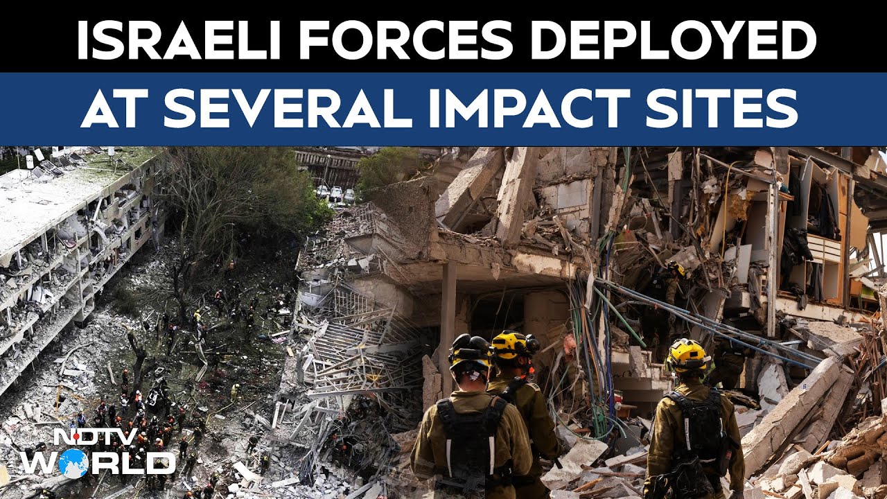 Iran Israel War | Iran Attacks Israel: Israeli Forces Deployed At Several Impact Sites