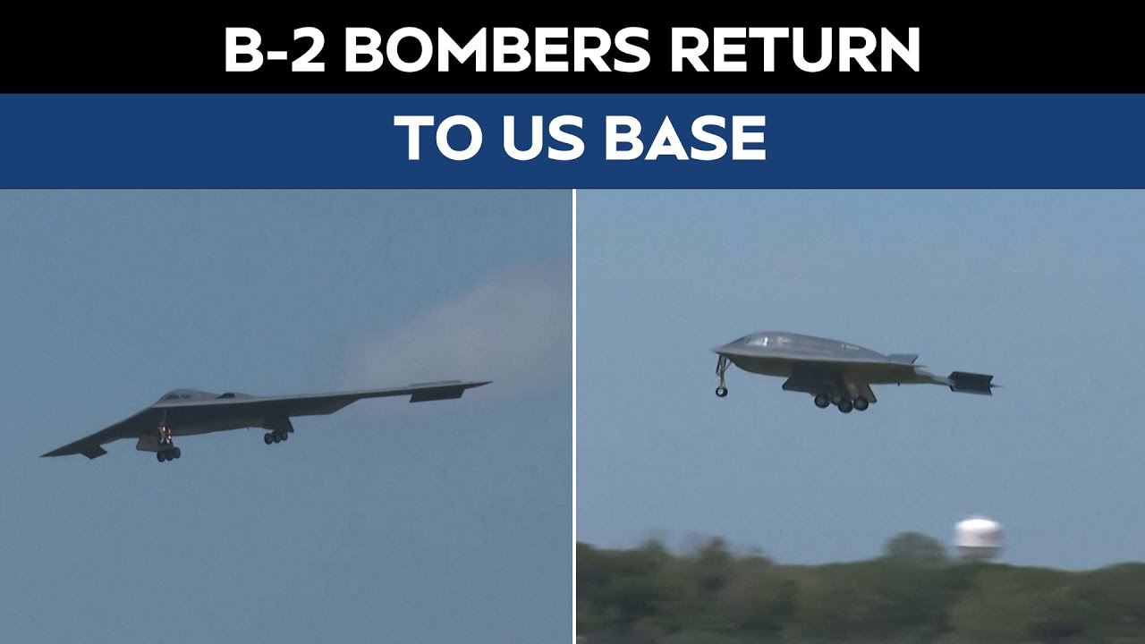 Bombers Return To US | B-2 Bombers Return To US Base