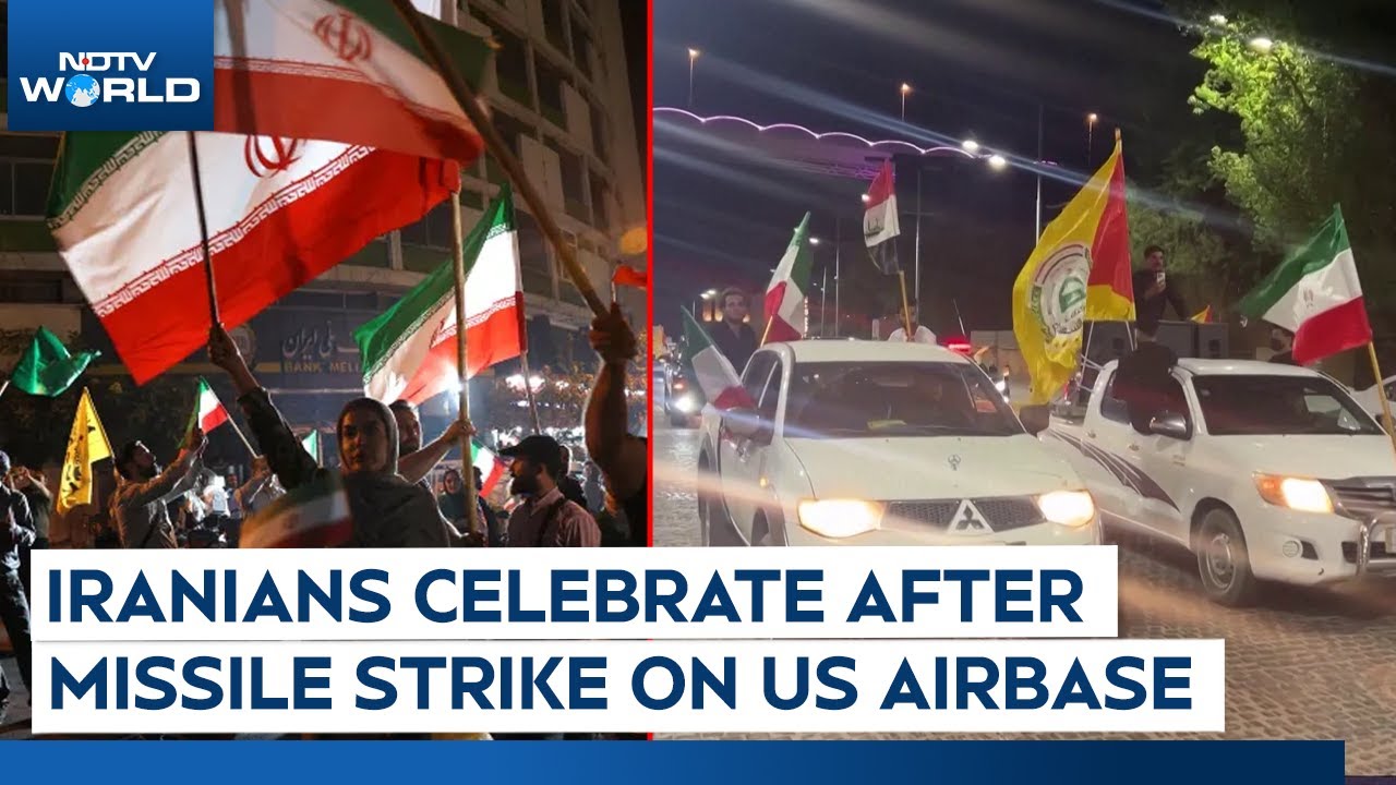Iran Israel Attack | Iranians Hold Rallies To Celebrate Missile Strikes on US base in Qatar