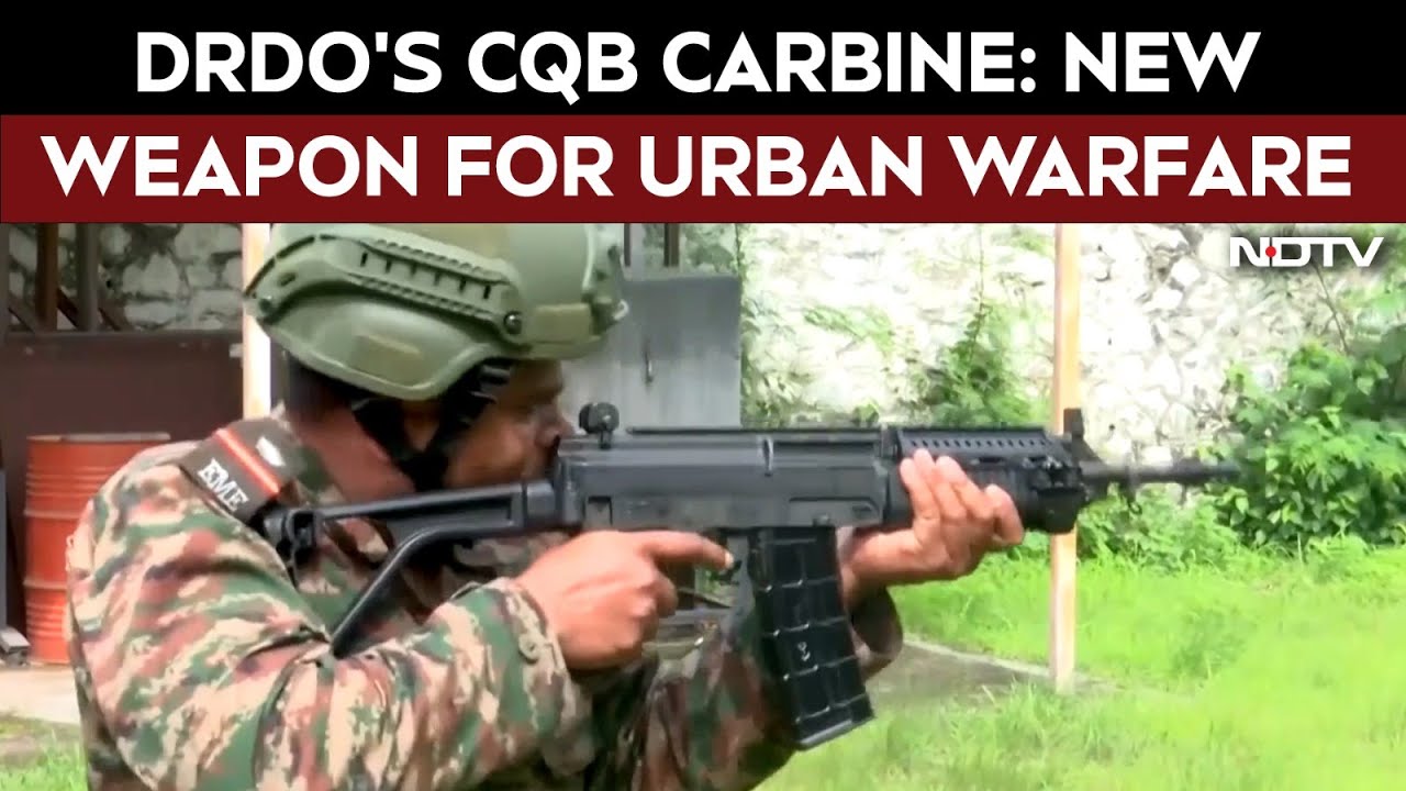 CQB Carbine | DRDO Unveils Indigenous CQB Carbine For Anti-Terror; Boosts Atmanirbhar Bharat Drive CQB Carbine | DRDO Unveils Indigenous CQB Carbine For Anti-Terror; Boosts Atmanirbhar Bharat Drive