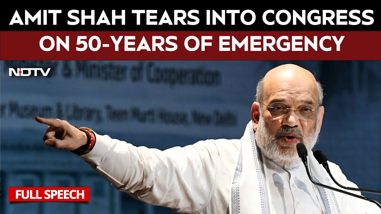 Video: 50 Years Of Emergency | 'Aapatkaal Ke 50 Saal': HM Shah On Indira Gandhi-Imposed ‘Emergency’