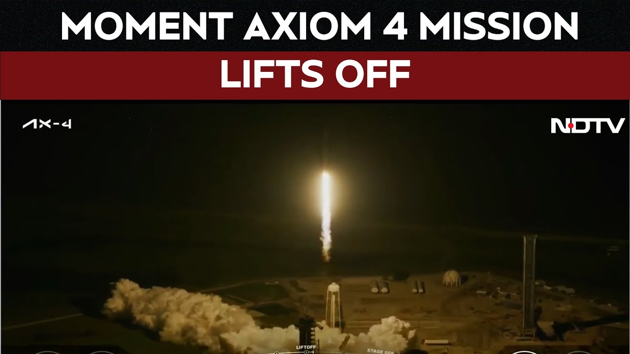 Axiom 4 Mission Updates | Moment Shubhanshu Shukla's Axiom 4 Mission Lifts Off