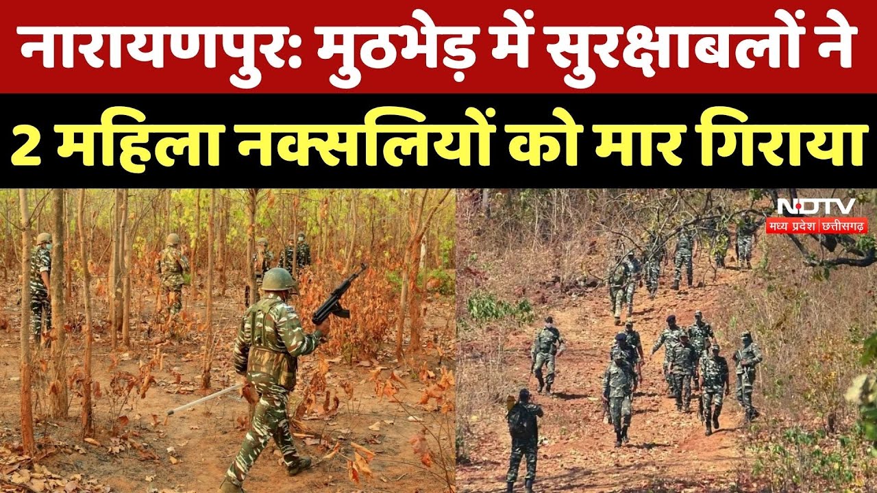 Abujhmarh Naxal Encounter: Narayanpur में सुरक्षाबलों और नक्सलियों में मुठभेड़, दो महिला नक्सली ढेर