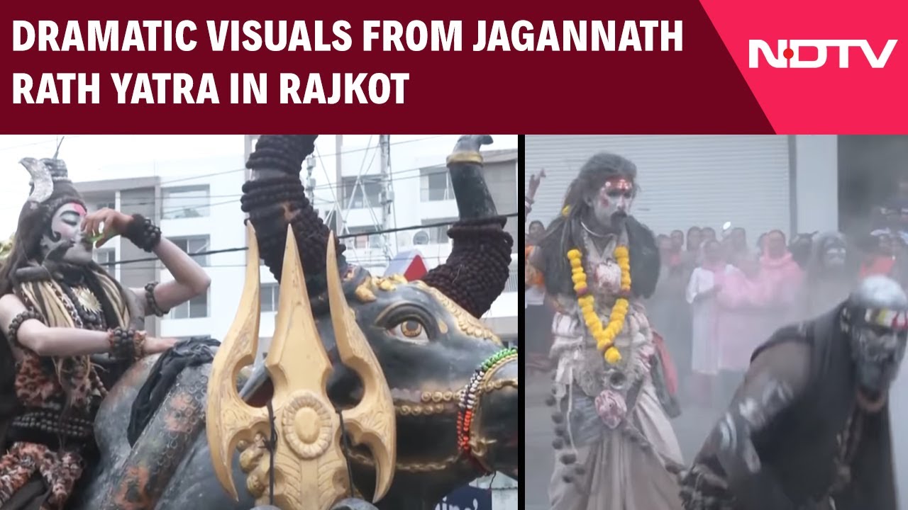 Rath Yatra 2025 | Dramatic Visuals From Jagannath Rath Yatra In Rajkot