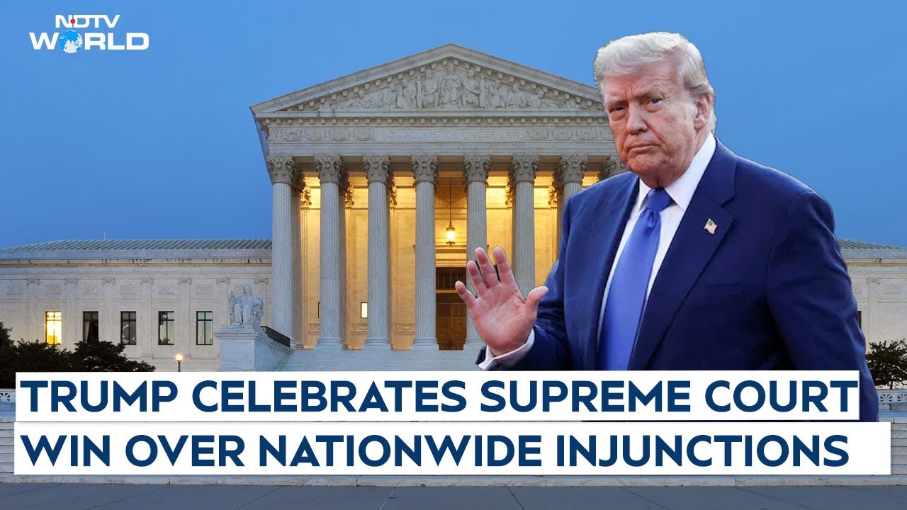 In Big Win For Trump, US Supreme Court Curbs Judges' Powers To Block His Orders