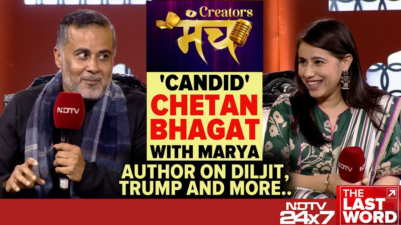 Chetan Bhagat At Creators' Manch: India's Best-selling Voice On NDTV