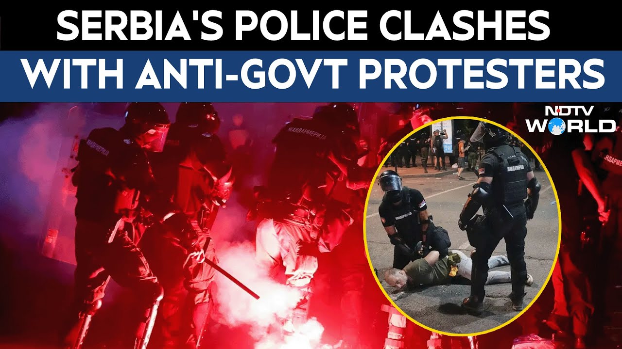 Belgrade Protest | Police Use Pepper Spray, Tear Gas Against Anti-Govt Protesters In Serbia