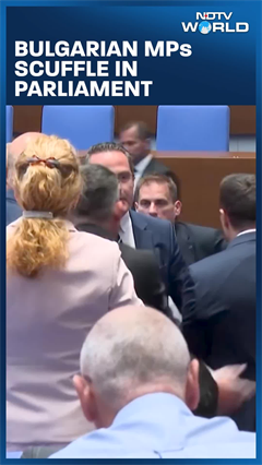 Bulgarian MPs Scuffle In Parliament