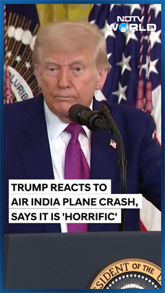 Trump reacts to Air India Plane Crash, says it is 'horrific', offers assistance