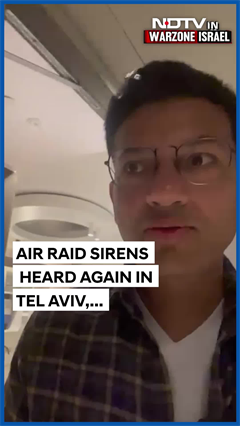 Air Raid Sirens Heard Again in Tel Aviv, NDTV Reports from Shelter at 3:20 AM on June 23