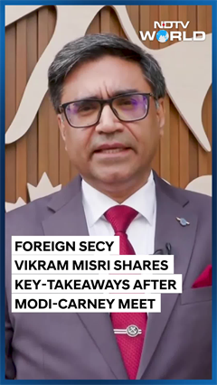Video: Vikram Misri Shares Key-Takeways After Modi-Carney Meet