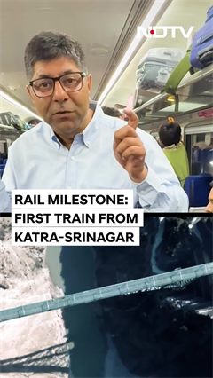 Video : Chenab Railway Bridge: Inside First Vande Bharat To Kashmir