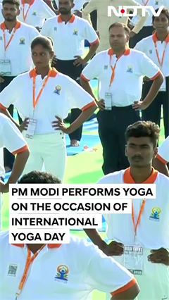 Video: PM Modi Performs Yoga On The Occasion Of International Yoga Day