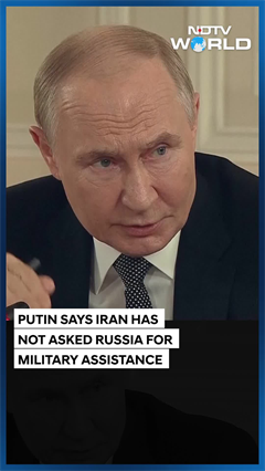 Video: Putin On Israel Iran Conflict | Putin: Russia Has Not Been Asked For Military Help By Iran