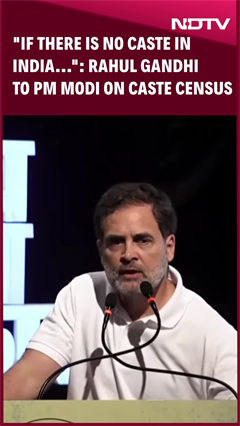 "If There Is No Caste In India...": Rahul Gandhi To PM Modi On Caste Census