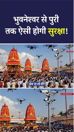 Jagannath Rath Yatra के दौरान भुवनेश्वर से पुरी तक ऐसी होगी सुरक्षा! AI वीडियो के जरिए देखिए Jagannath Rath Yatra के दौरान भुवनेश्वर से पुरी तक ऐसी होगी सुरक्षा! AI वीडियो के जरिए देखिए
