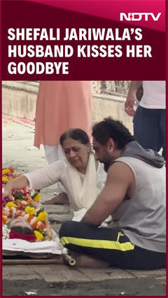 Shefali Jariwala | Shefali Jariwala's Husband Kisses Her Goodbye