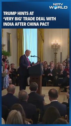 We Have One Big Deal With India: Trump Hints At Big Upcoming Deal With India We Have One Big Deal With India: Trump Hints At Big Upcoming Deal With India