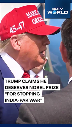 "Won't Get Nobel Prize For Stopping India-Pak War": Trump Claims Credit Again