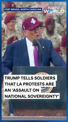 Trump Tells Soldiers That Los Angeles Protests Are National Security Risk