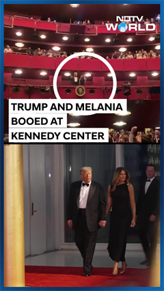 Trump Booed As He Arrived To Attend Le Miserables Show At Kennedy Centre