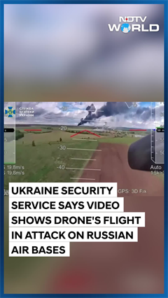 Ukraine Releases New Footage Of Attack On Russian Air Bases
