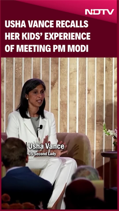 Usha Vance Recall's Her Kids Experience Of Meeting PM Modi: "They Categorised Him As A Grand Father"