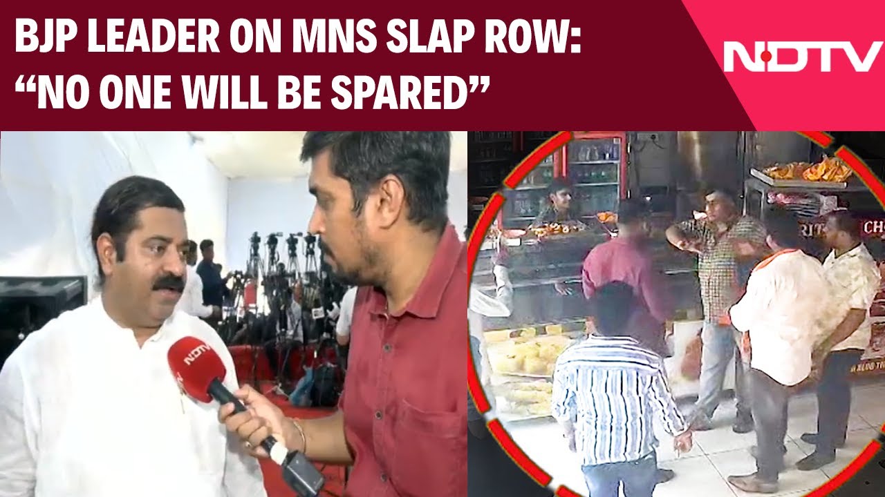 Video: 'Action Will Be Taken, No One Will Be Spared': BJP Leader On MNS Slap Row